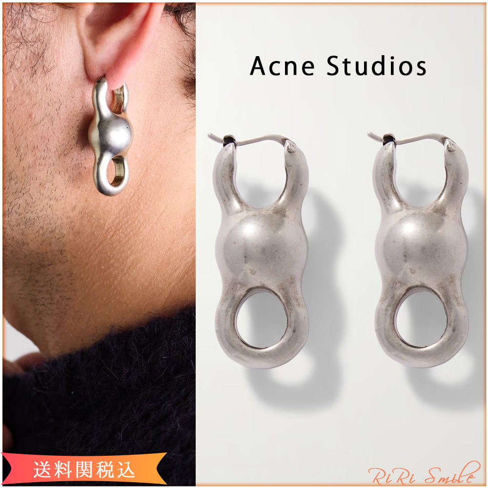 ACNE STUDIOS Agoflus Ball ドロップ ピアス ユニセックス
