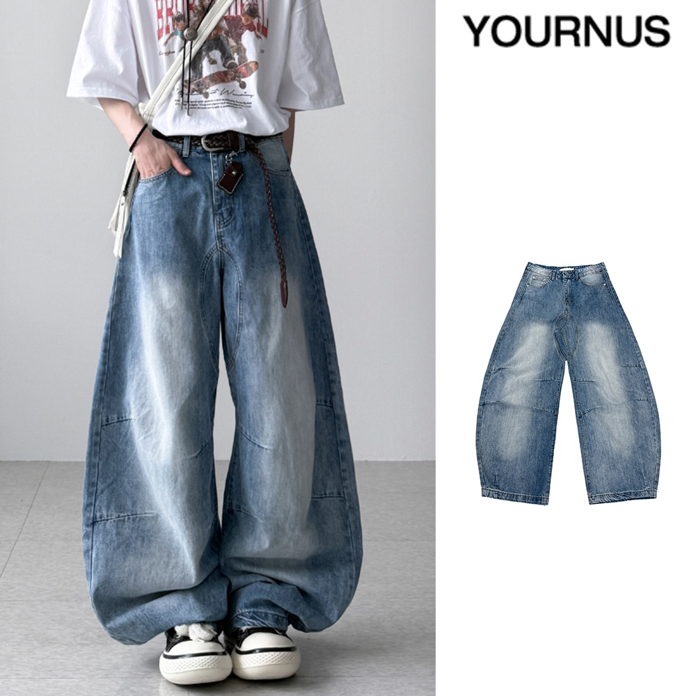 【YOURNUS】Drift Washing Balloon Denim