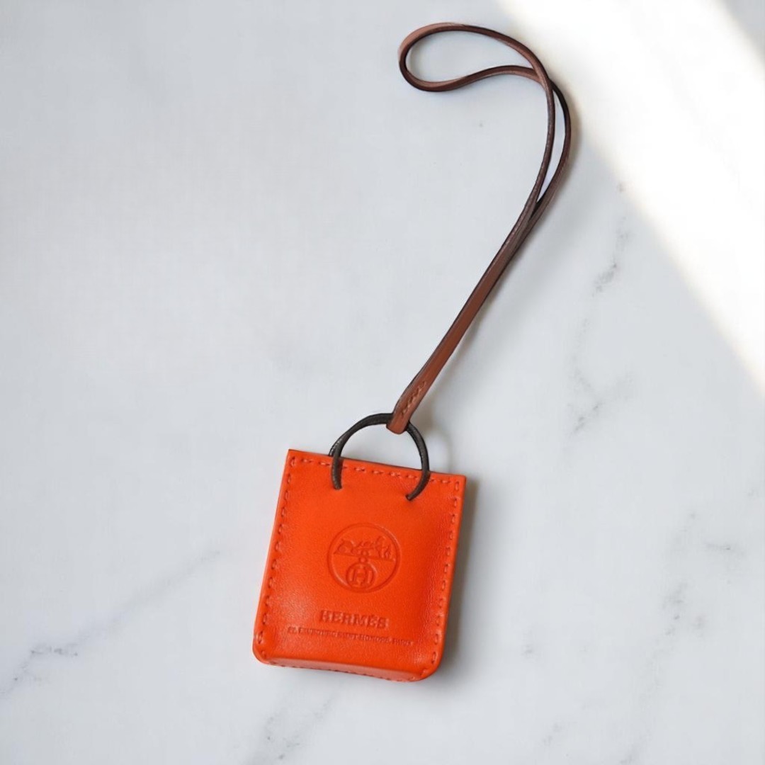 VINTAGE●HERMES●エルメス ショッピングバッグチャーム