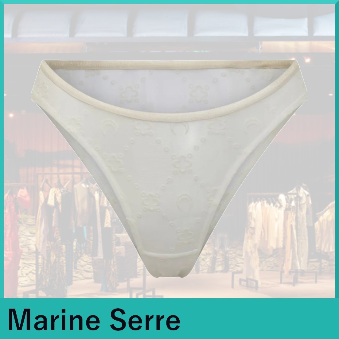 Marine Serre ★リサイクル生地ブリーフ