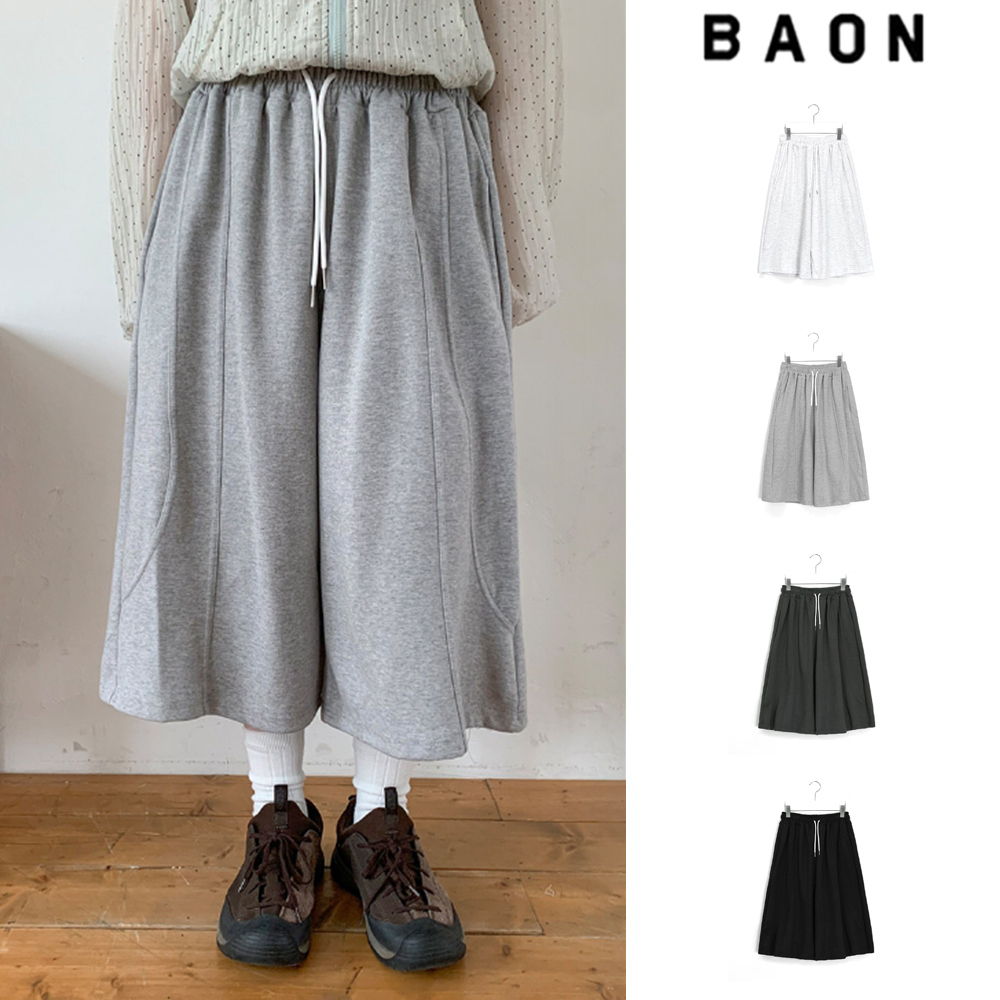 【BAON】Lenna cut banding bermuda pants