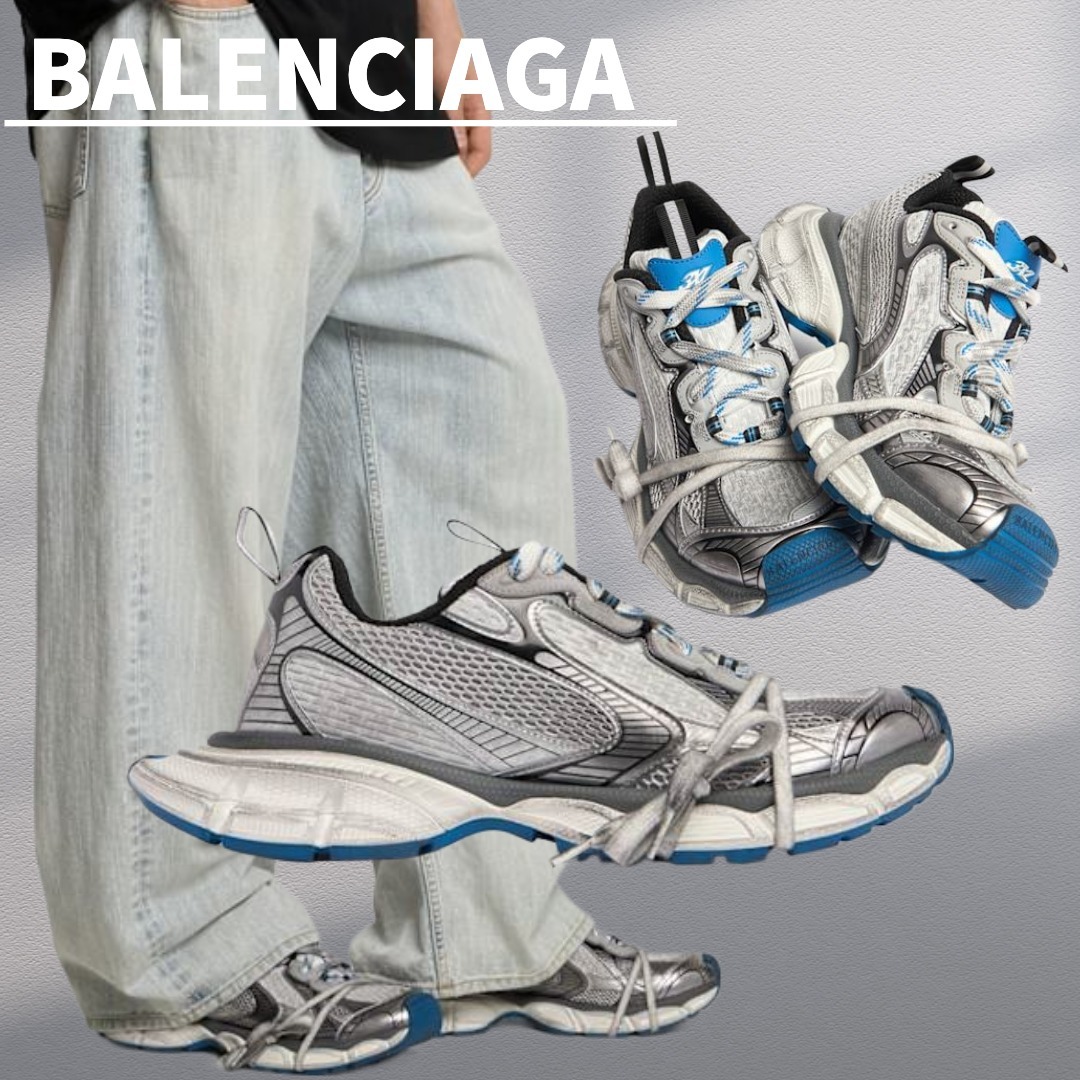 関税込【BALENCIAGA】3XL スニーカー Gray/White/Blue