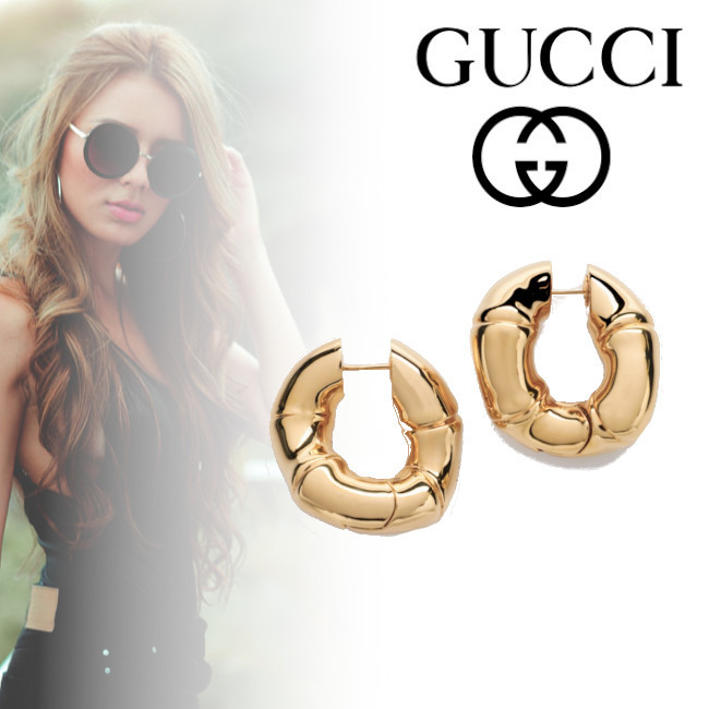 正規店買付【GUCCI】竹 ゴールド ピアス