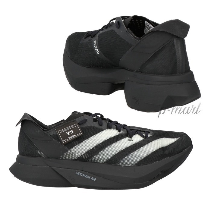 国内発*Y-3 バイカラー ローカットスニーカー ブラック