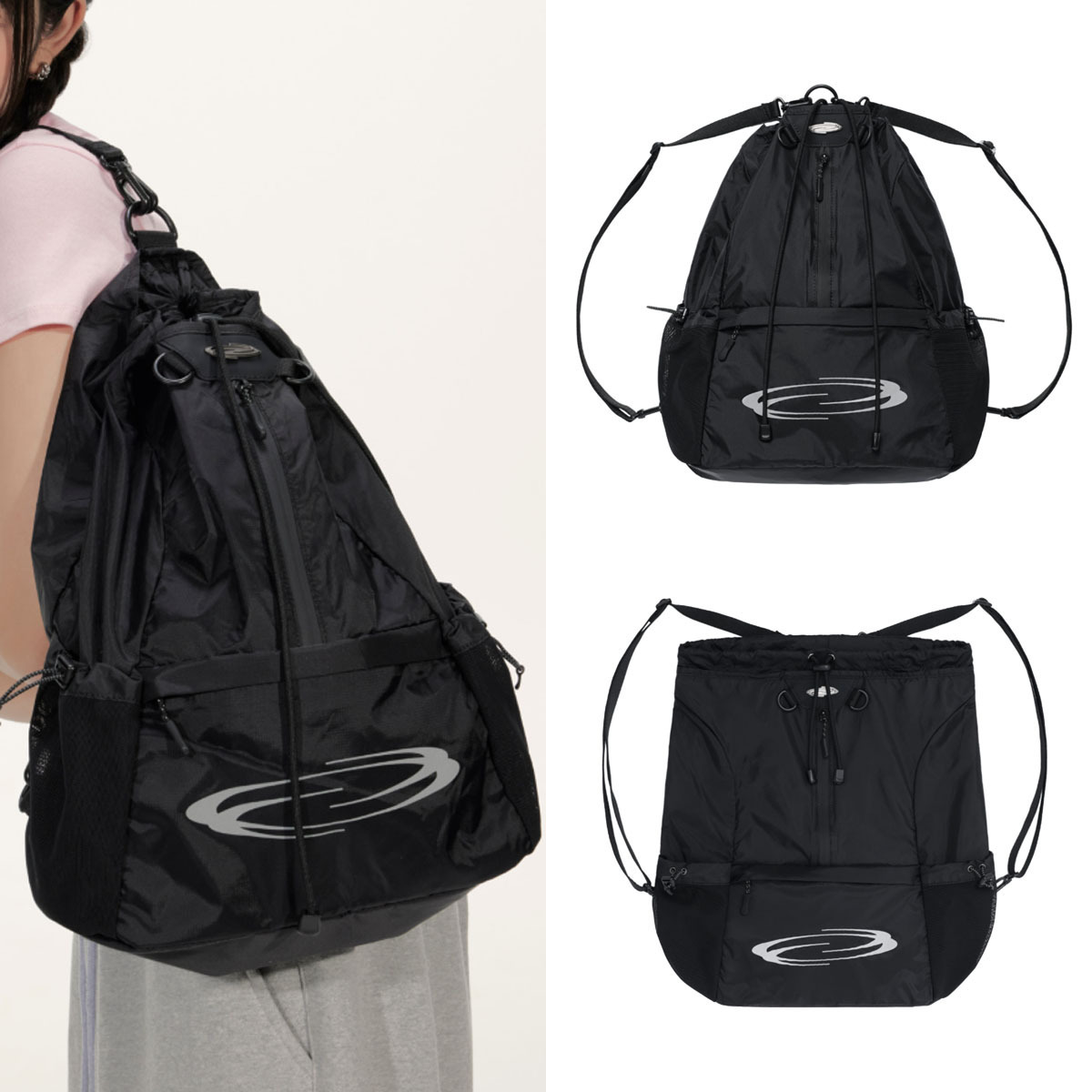 バックパック・リュック OPENING PROJECT Mesh Pocket String Bag 5BJH1320