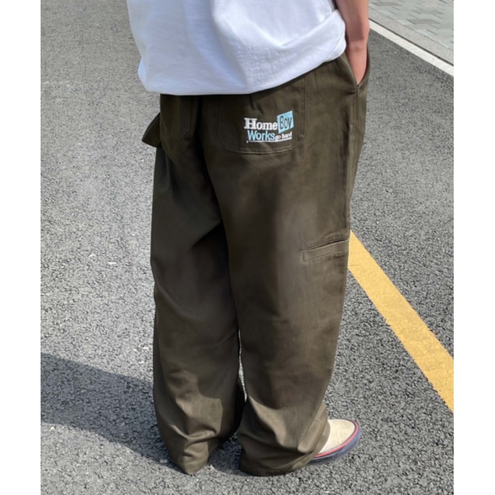 ★Urbandtype.★ Homeboy Balloon Work Pants Khaki UBDFPL002KK
