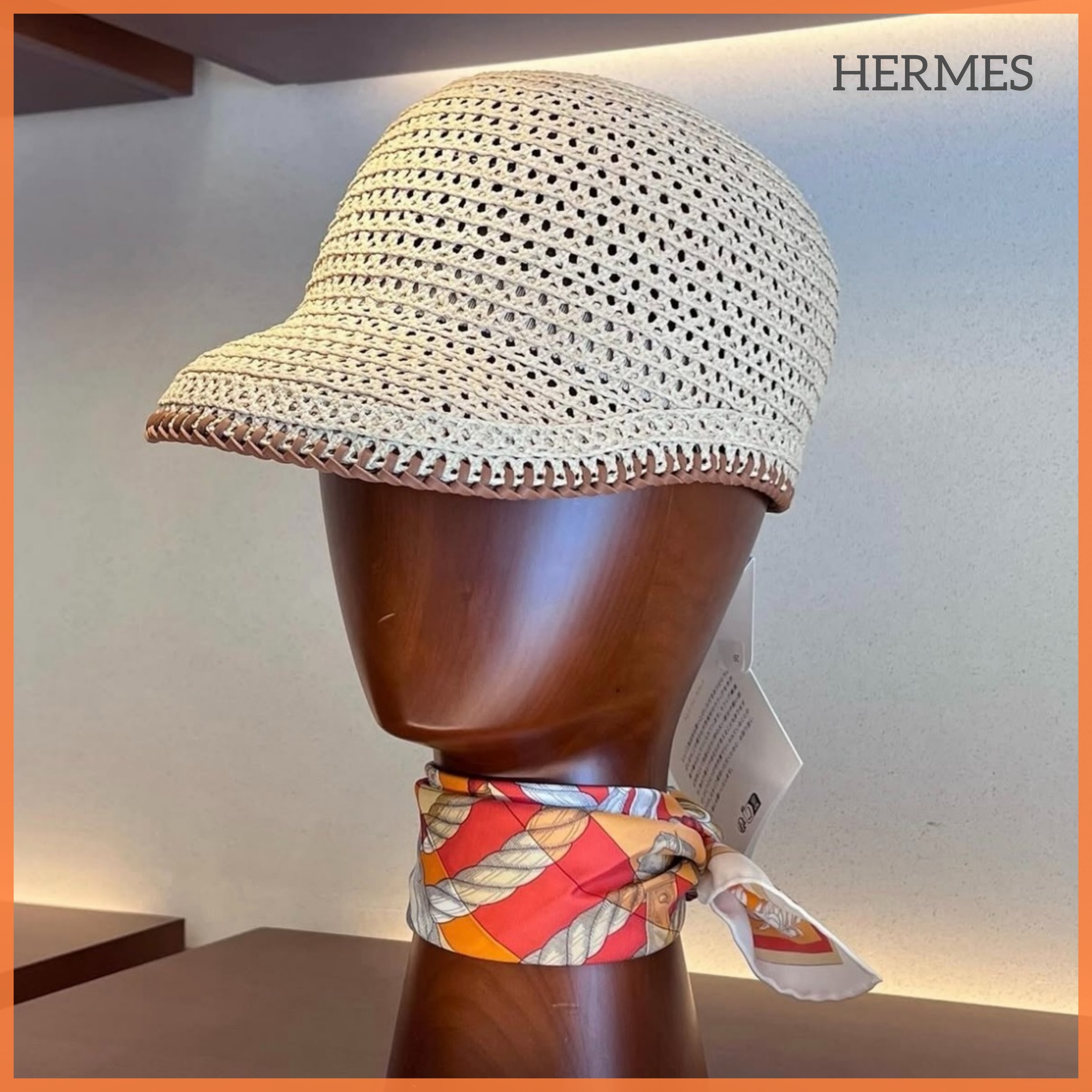 【オススメ！】HERMES レディース キャップ Kappe Emma Code