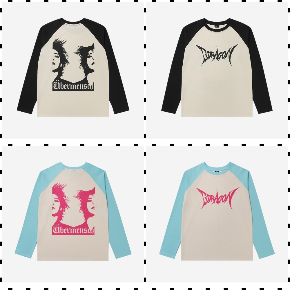 【G-Dragon】Ubermensch Raglan Long Sleeved T-Shirt