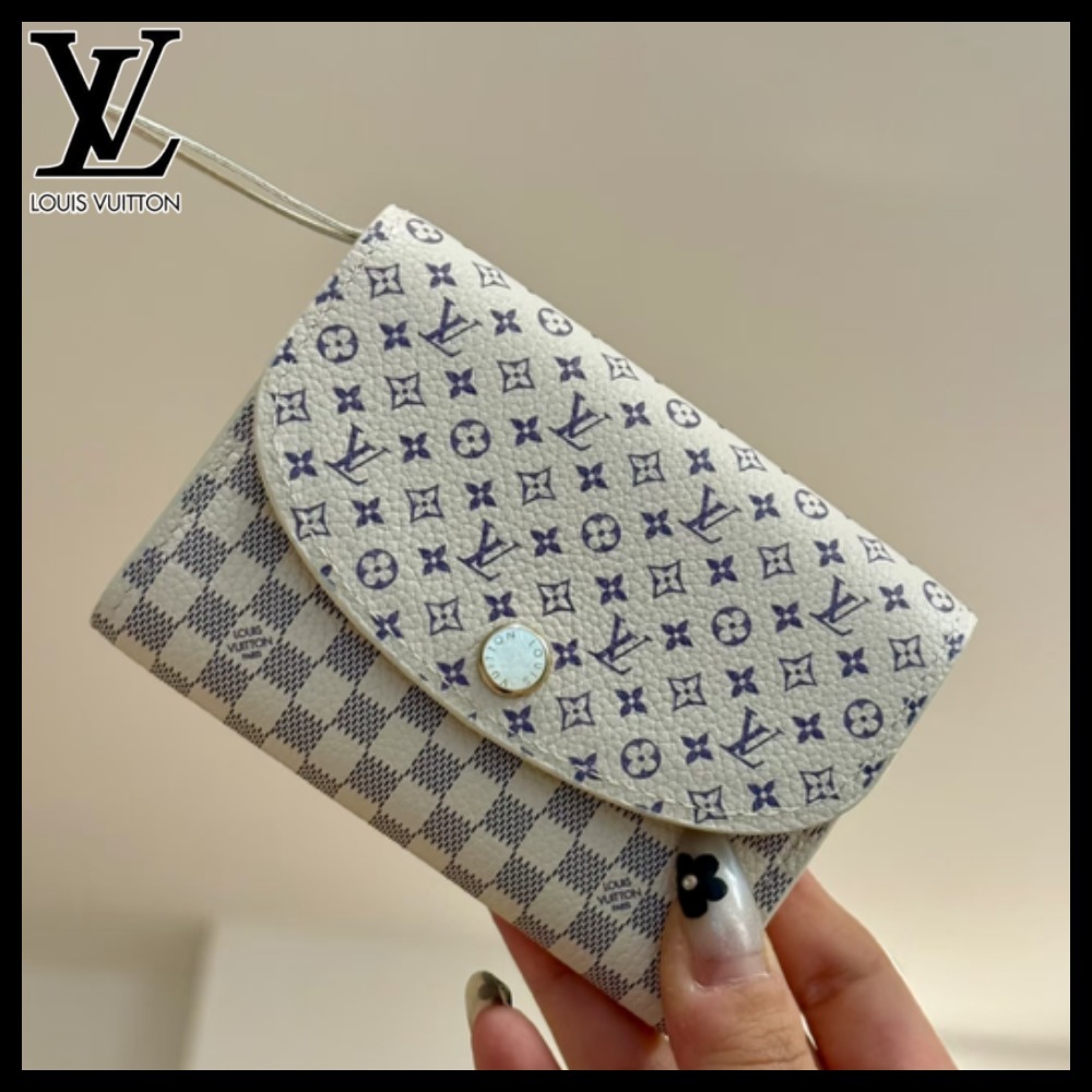 【クラシカルな2つの柄♪】Louis Vuitton★折りたたみ財布