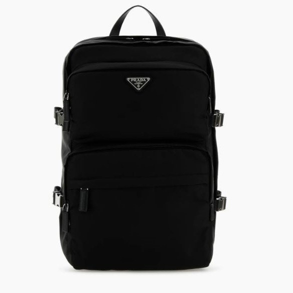 関税送料無料【PRADA】Black Re-Nylon backpack