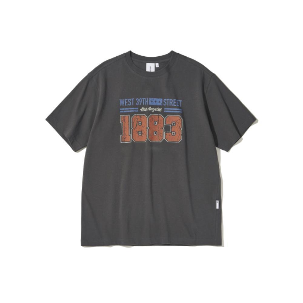 ★Urbandtype.★ 1883 Vintage Graphic T-Shirt Charcoal UBEUTS