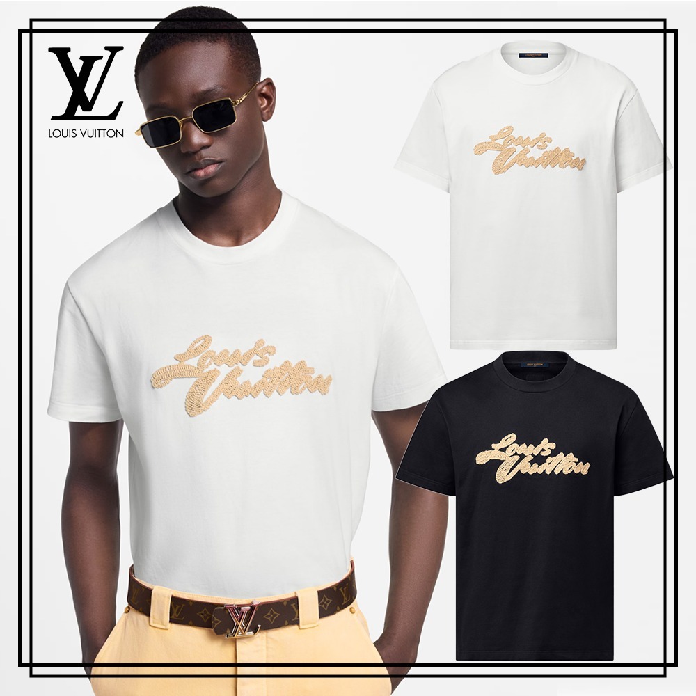 ＊新作＊【Louis Vuitton】エンブロイダードシグネチャーTシャツ