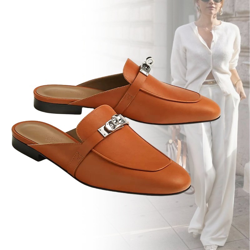 HERMES エルメス Kelly Oz ヘリテージカーフスキン ミュール