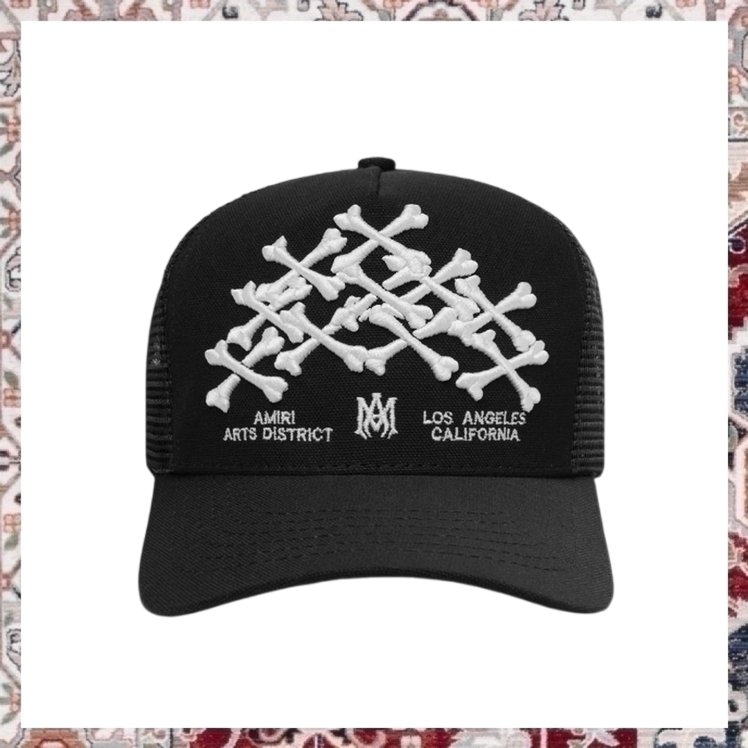 AMIRI ボーンズ スタックド トラッカーハット (送料/関税込)