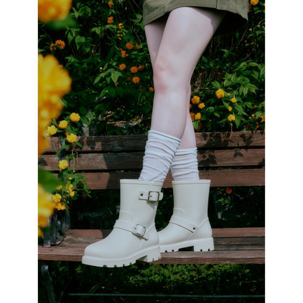 ●SHOOPEN● Biker Middle Rain Boots HPCV6ES703 5004961332