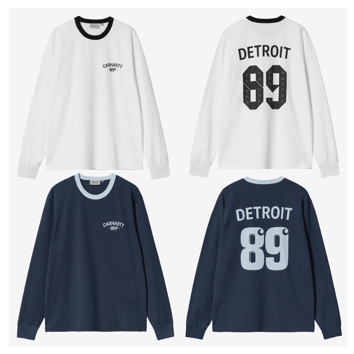 Tシャツ・カットソー CARHARTT L/S 89 RINGER T-SHIRT 5SA333