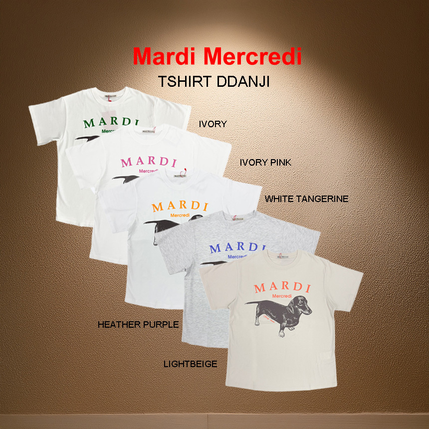 【Mardi Mercredi】TSHIRT DDANJI 5カラー