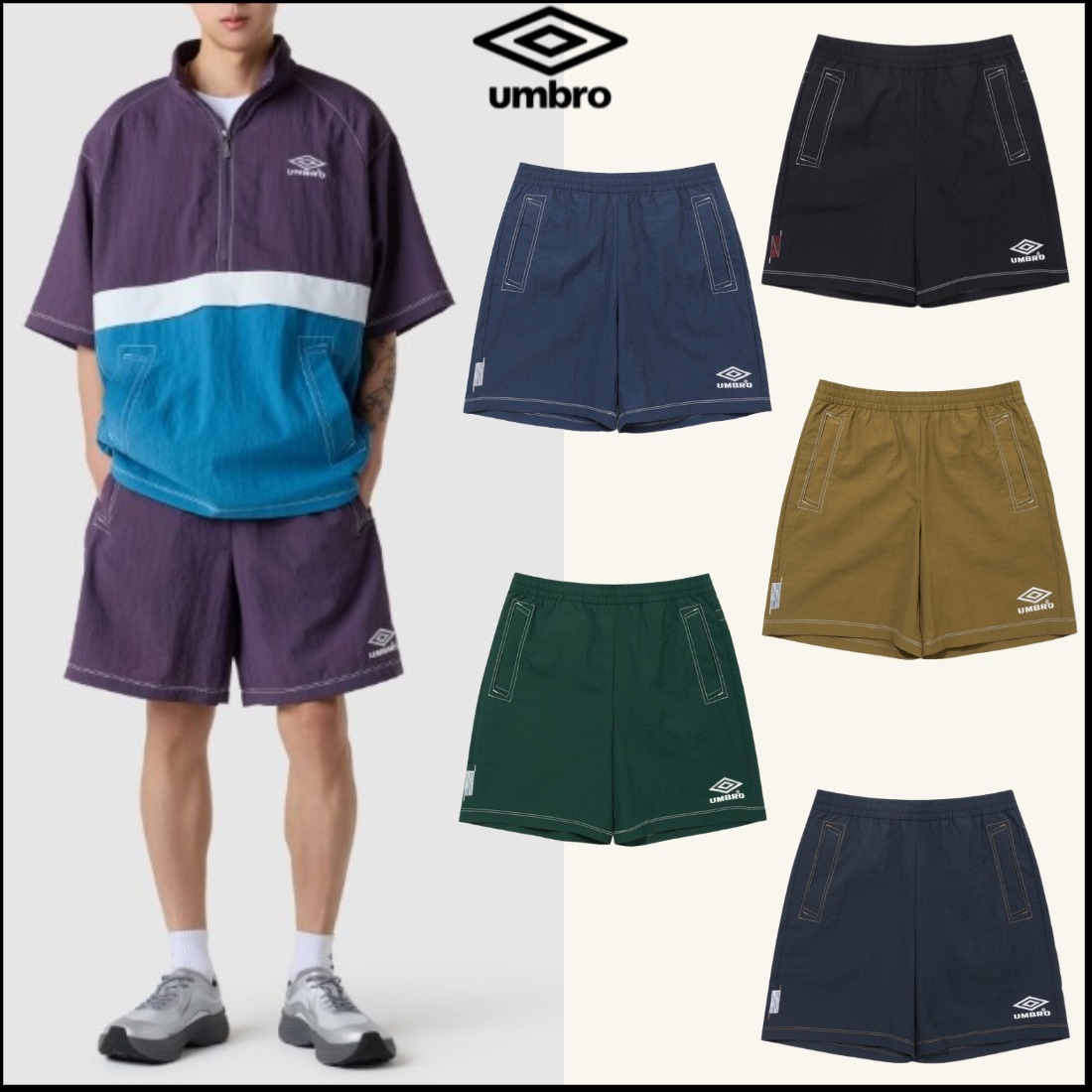 韓国*UMBRO■[DAY6] ChrisPy Taslan 4.5 Shorts