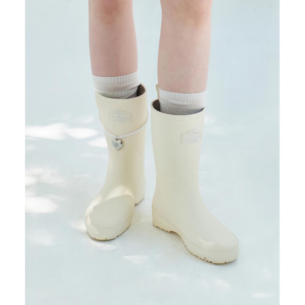 ●citybreeze● CTBRZ X MAC MOC City Mid Rain Boots CREAM CTG