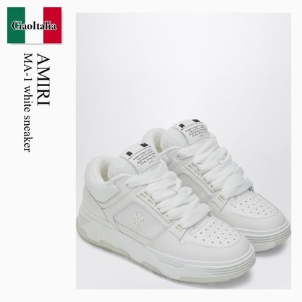 AMIRI アミリ ロゴローカットレザースニーカー ホワイト AMIRI Classic スニーカー | ホワイト | FARFETCH JP