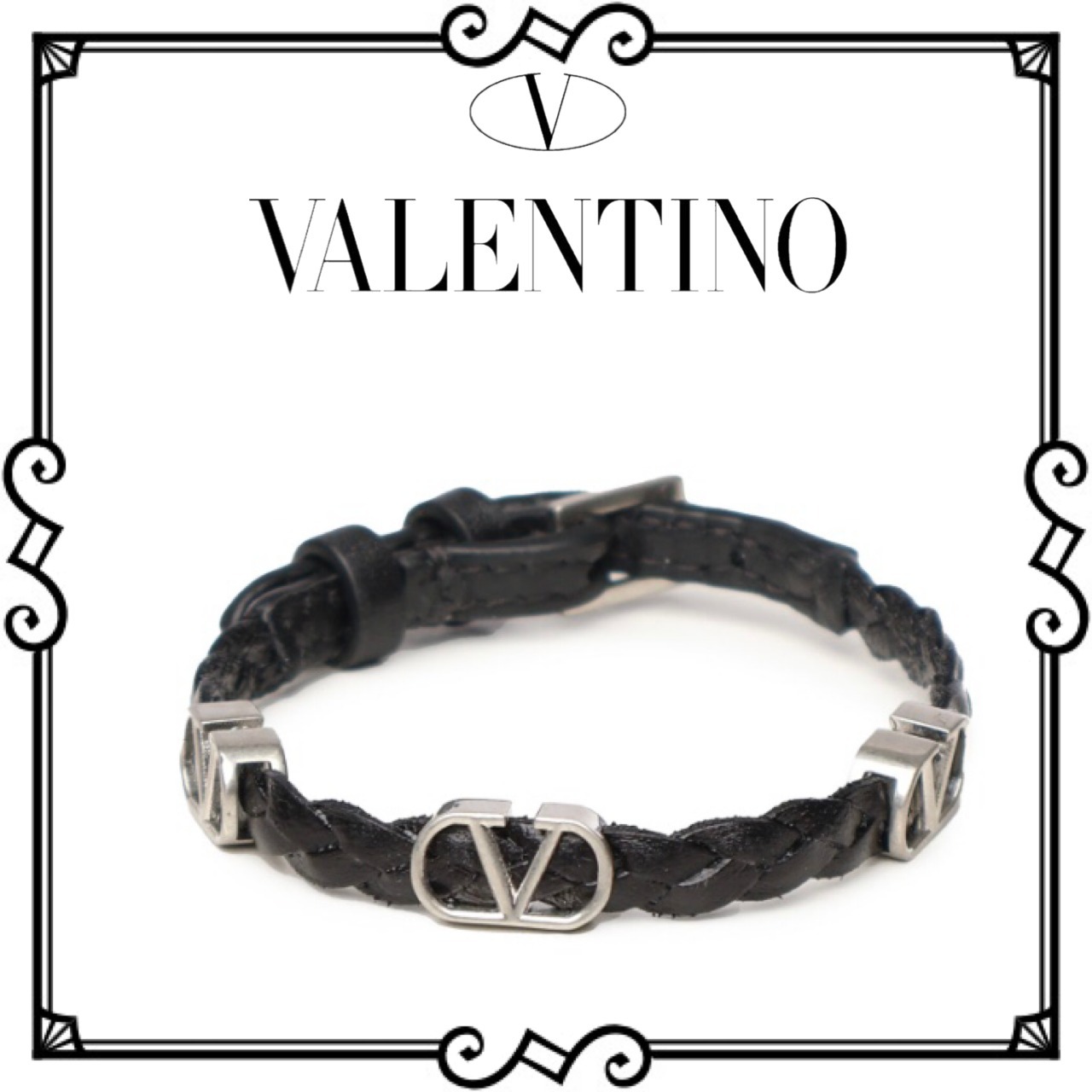 【VIP価格】Valentino ヴァレンチノ レザー ブレスレット
