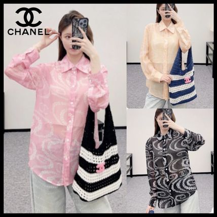 ピンク系 CHANEL(シャネル) ブラウス・シャツ(レディース
