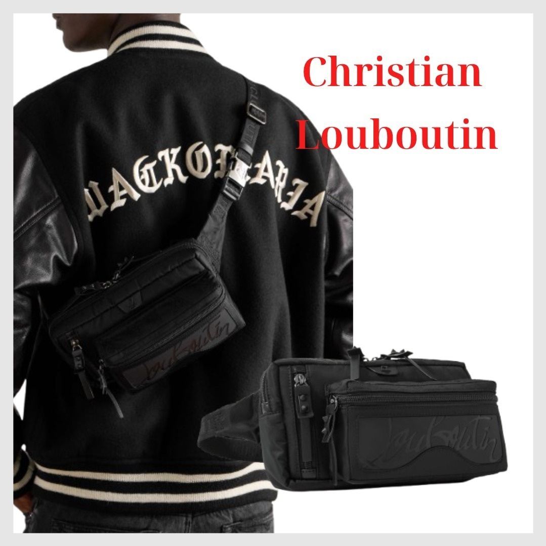 Christian Louboutin メッシュベルトバッグ Loubideal スタッズ