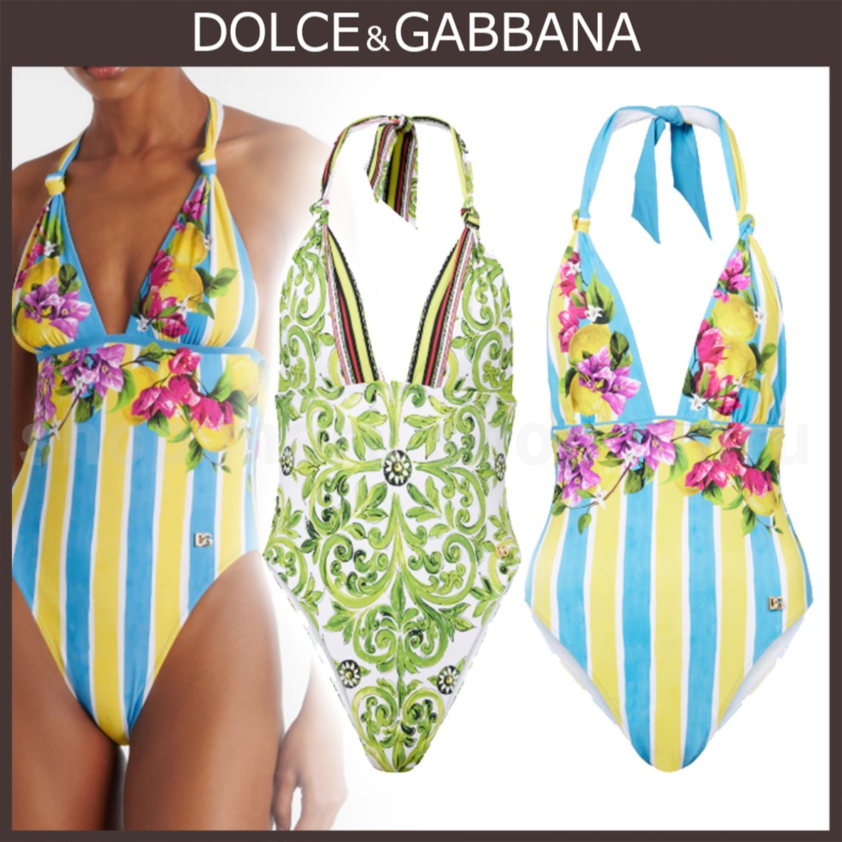 Dolce&Gabbana◆プリントホルターネック水着