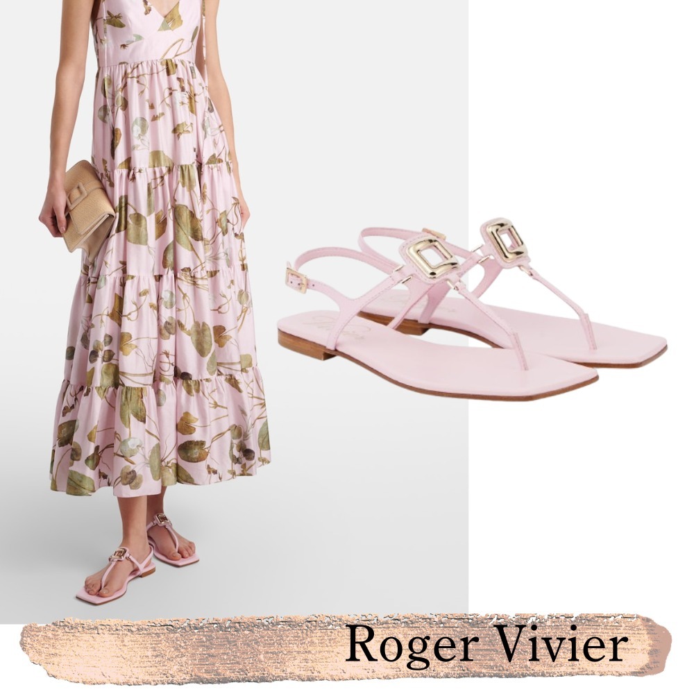ROGER VIVIER☆関税込☆Viv' By The Sea レザートングサンダル
