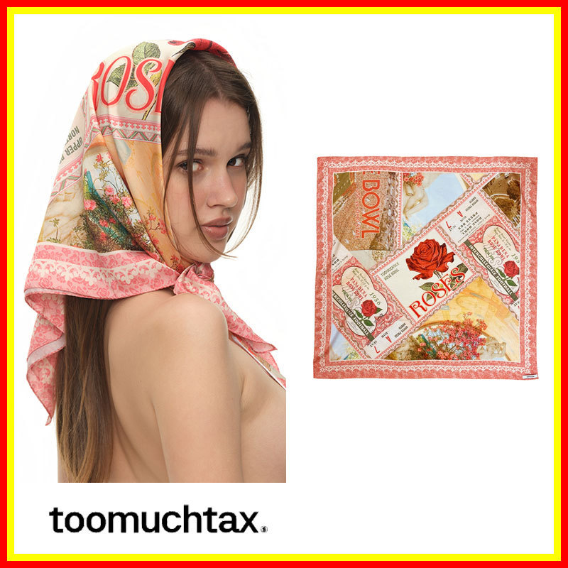 [TOOMUCHTAX] ROSE BOWL SCARF /追跡付