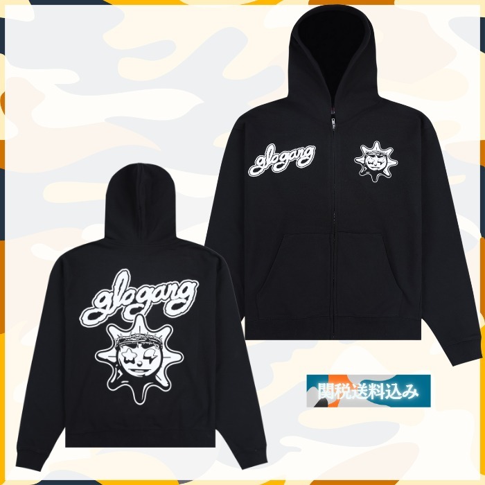 ストリート◇Glo Gang◇Font Logo ジップアップ パーカー