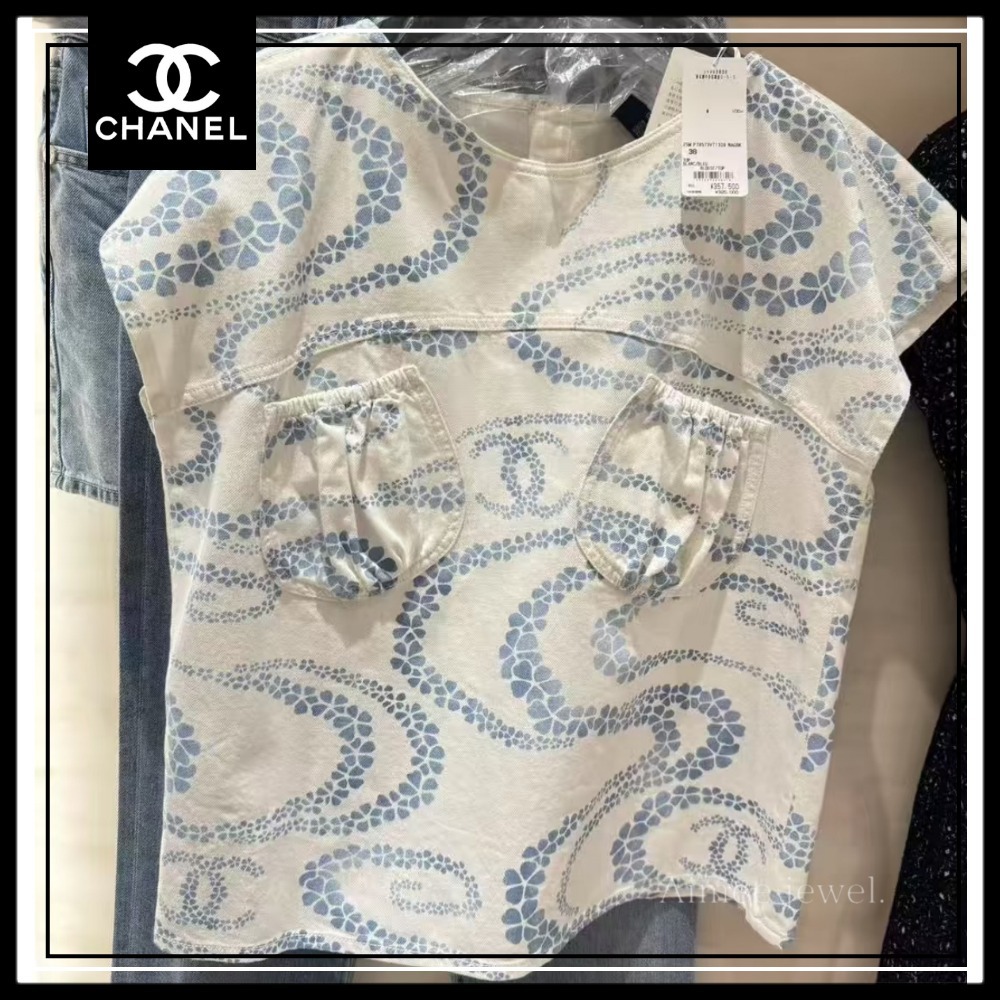 ＊爽やかな色合い♡デニム＊【CHANEL】ココビーチ トップス