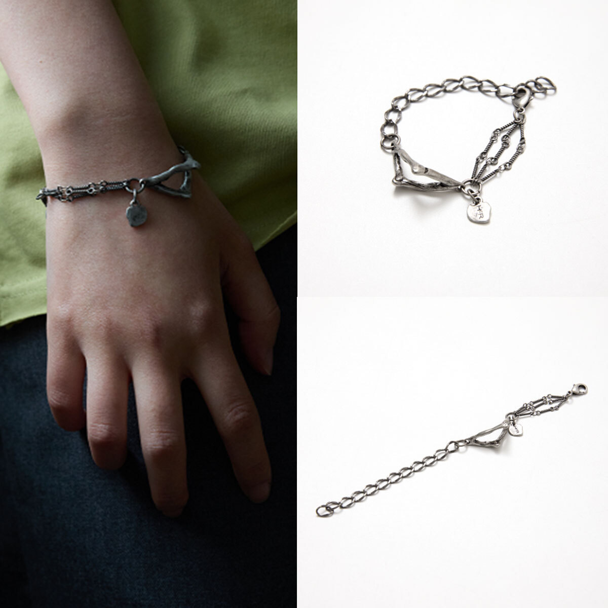 ブレスレット HATCHINGROOM Bone Bird Bracelet 5FT1812