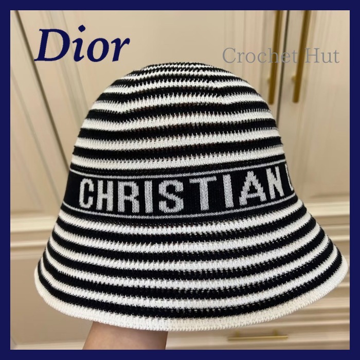 【夏コーデを格上げ】DIOR D-Tulipe ボーダーハット