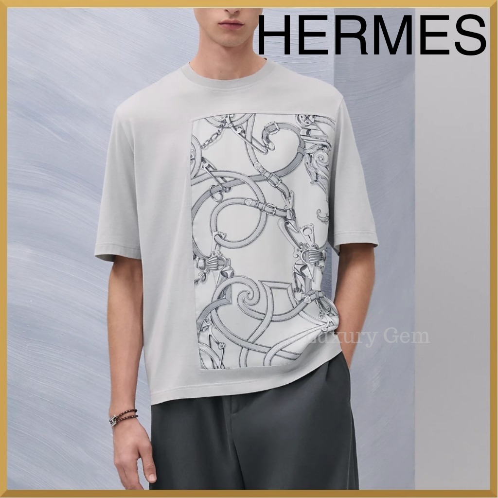 人気【HERMES】Tシャツ《L’Instruction du Roy》コットン