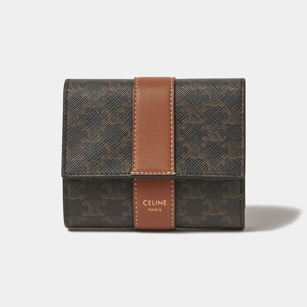 国内発送/CELINE/スモール トリフォールドウォレット トリオンフ