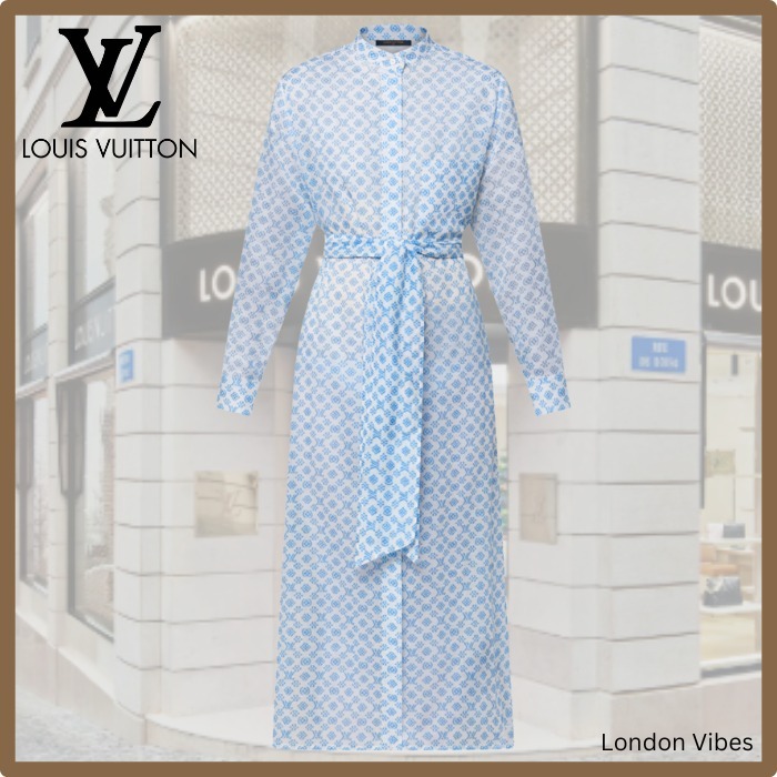 爽やか涼しげに着こなせる♪ LV 3D モノグラム シャツワンピース
