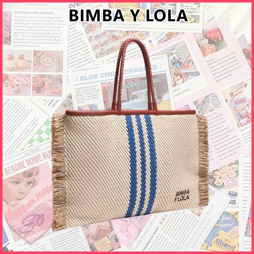 【BIMBA Y LOLA】フリンジディテールフラットトートバッグ