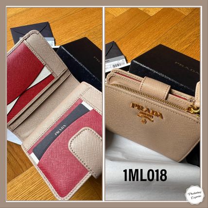 プラダ PRADA SAF.MULTICOLOR サフィアーノ マルチカラーL字
