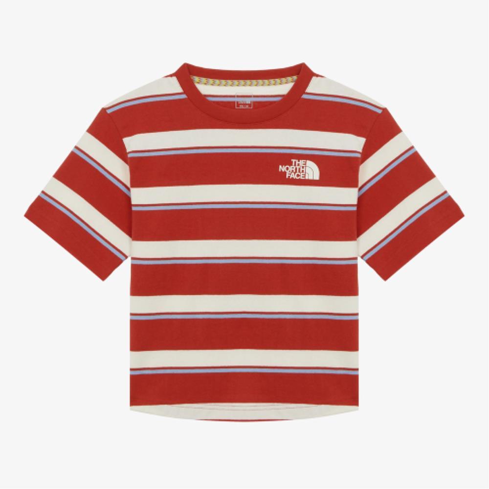 ★THE NORTH FACE★ Duro Stripe Short Sleeve T-shirtTOMATO NT