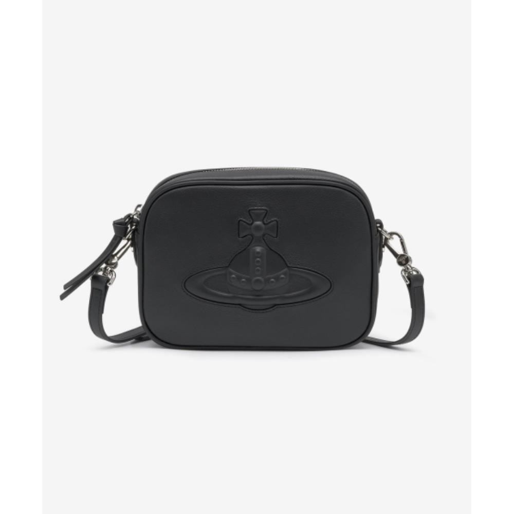 ★Vivienne Westwood★ Anna Camera Crossbody Bag Black 480200