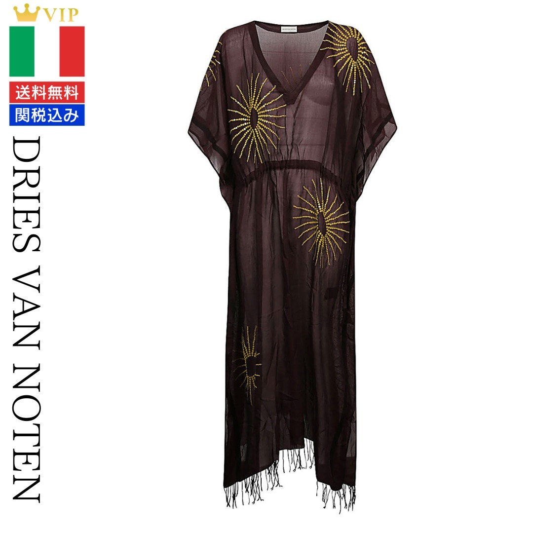 VIP【送料関税込】DRIES VAN NOTEN EMBROIDERED KAFTAN