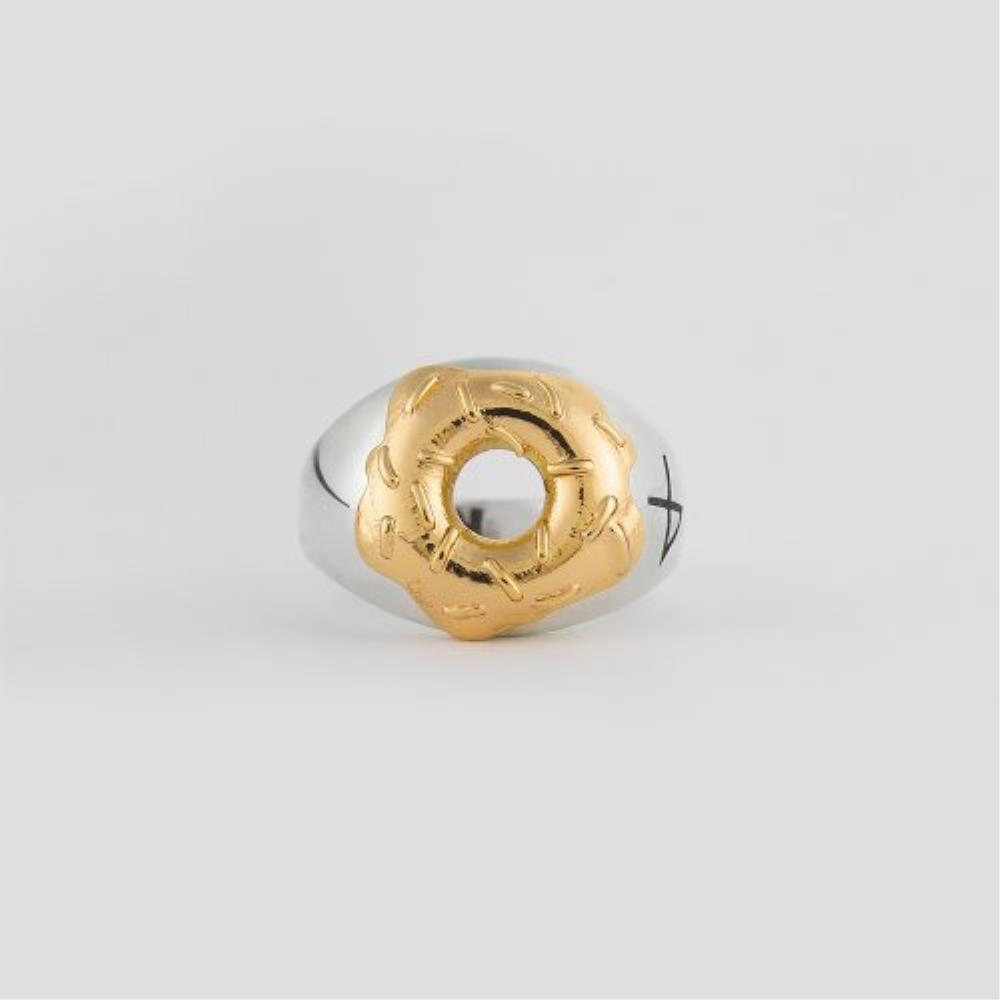 ●NONENON● DONUT RNG SILVER9258K GOLD PLATED 1