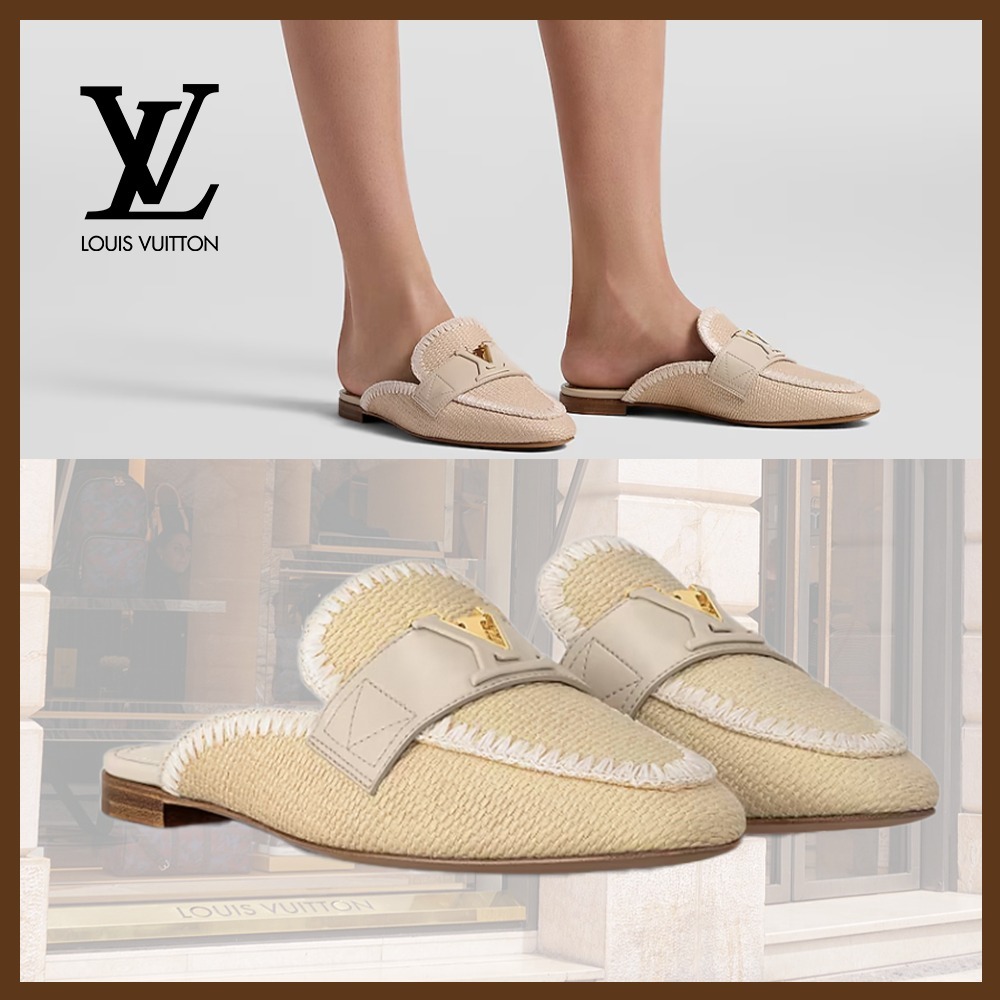 【夏らしい軽やかさ☆】LV マーレ オープンバック ローファー