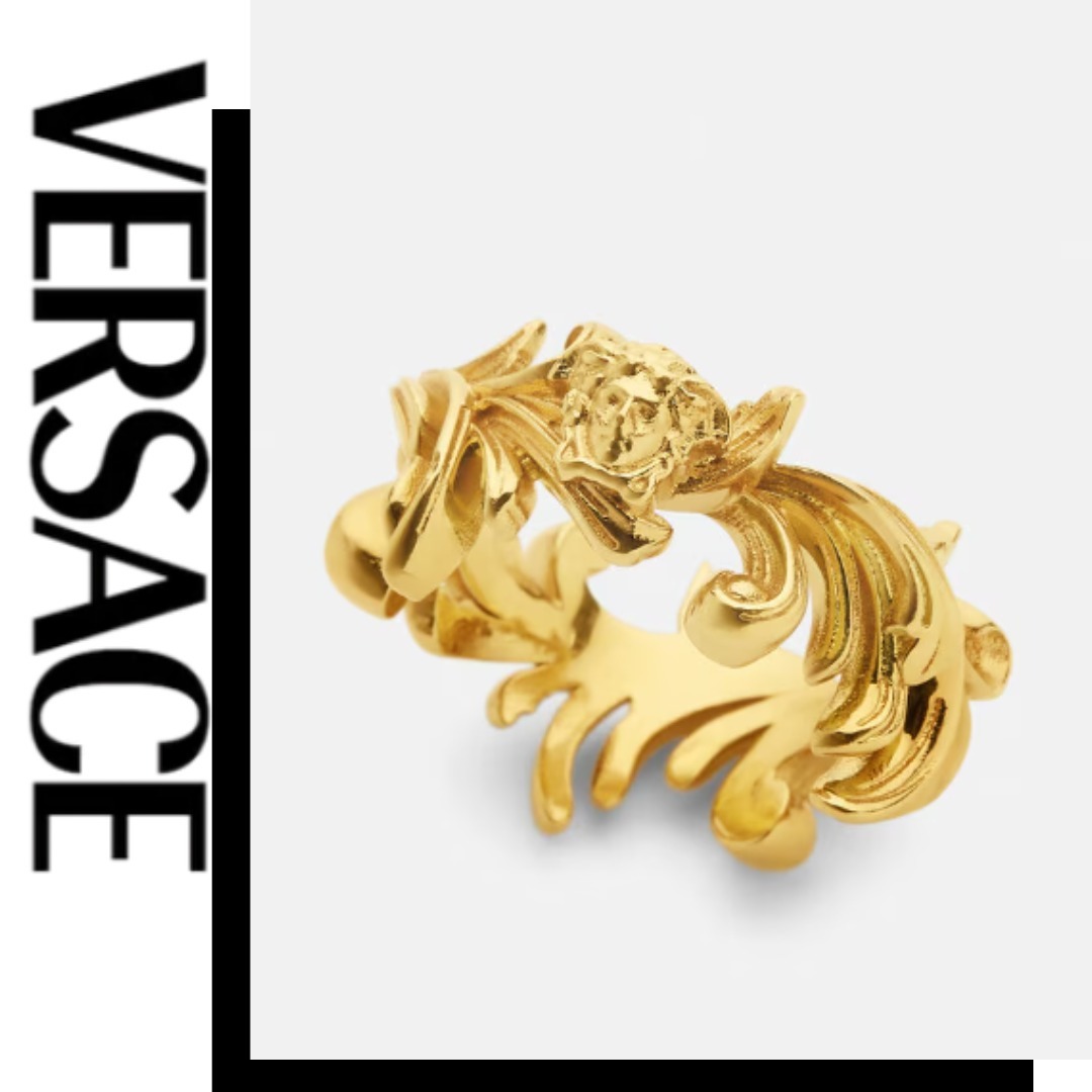 VERSACE ヴェルサーチェ リング バロッコ リーフ