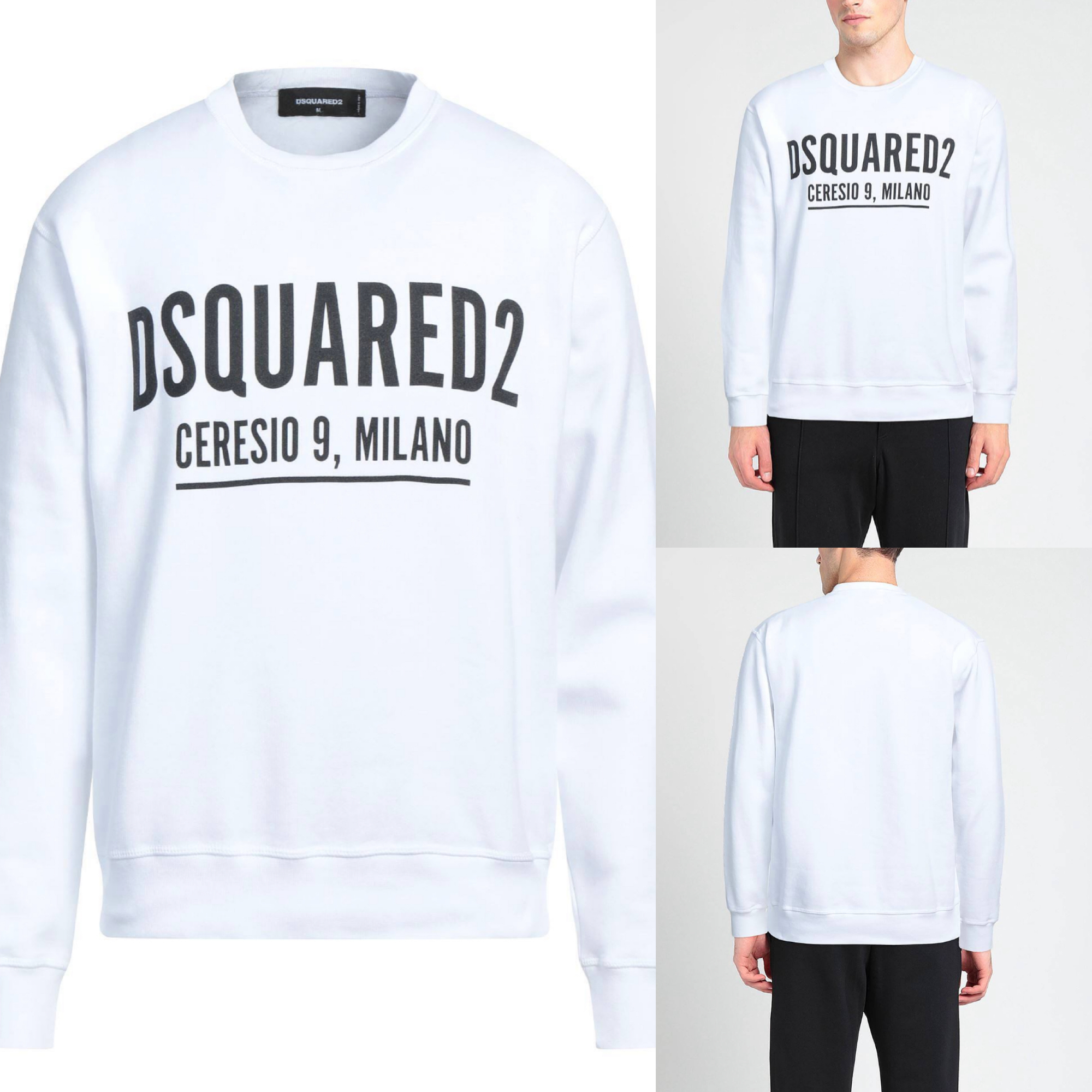 DSQUARED2 ロゴ入り スエット ホワイト