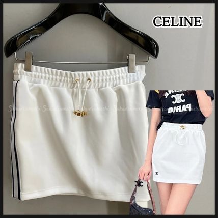 CELINE(セリーヌ)ミニ スカート ホワイト(白)系 CELINE(セリーヌ) ミニスカート(レディース