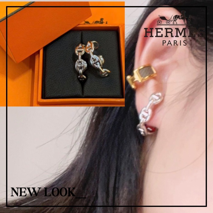 《人気モデル☆》HERMES シェーヌダンクル アンシェネ ピアス