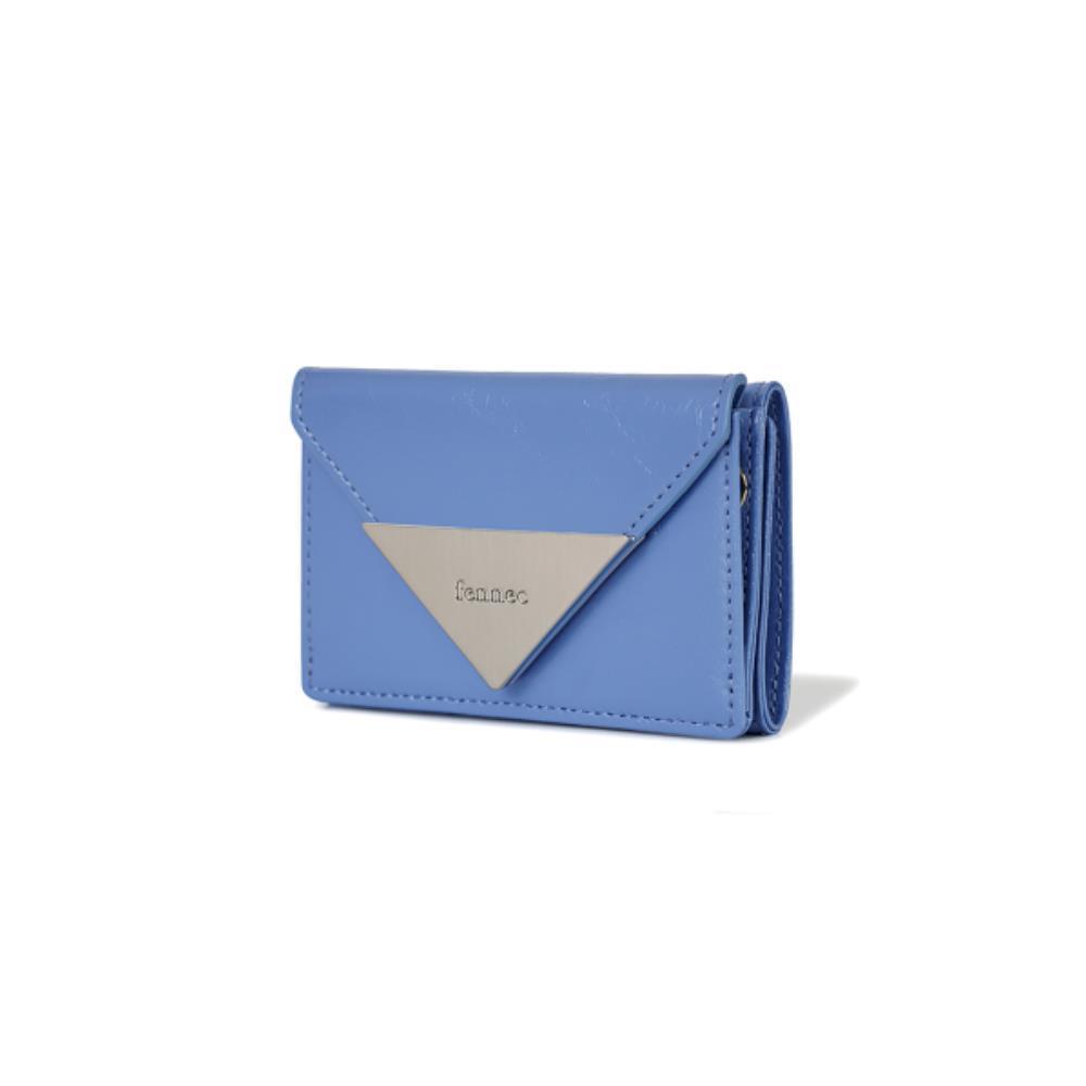 ●Fennec● CRINKLE TRIANGLE TRIPLE WALLET STEEL BLUE FM2PK0