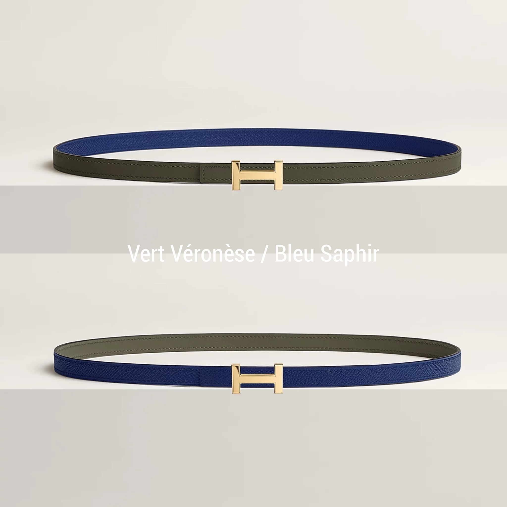 【選べる♪】HERMES リバーシブルレザーベルト《FOCUS》13MM